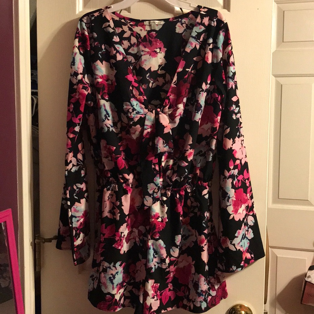 SOLD Charlotte Russe floral romper